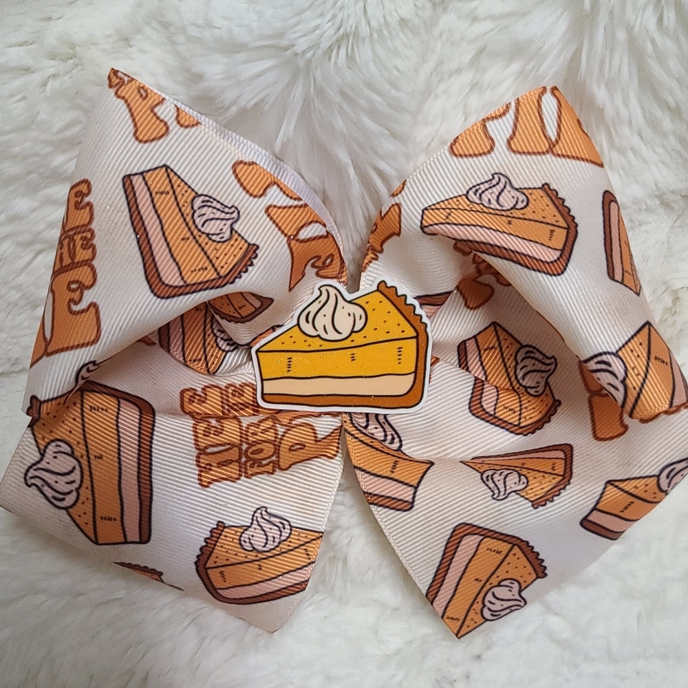 Here for the pie jumbo hair bow